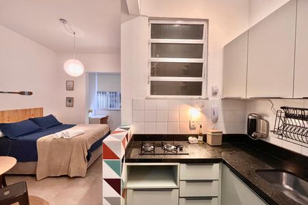 Studio para alugar com 35m², 1 quarto e sem vaga Studio para alugar com 35m², 1 quarto e sem vagaCozinha