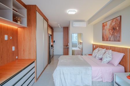 Studio para alugar com 25m², 1 quarto e sem vaga Studio para alugar com 25m², 1 quarto e sem vagaSala/Quarto