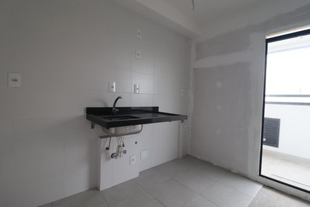 Cozinha de apartamento à venda com 2 quartos, 44m² em Jardim, Santo André