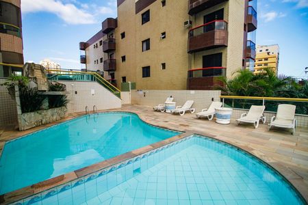 Área comum - Piscina de apartamento para alugar com 3 quartos, 117m² em Vila Tupi, Praia Grande