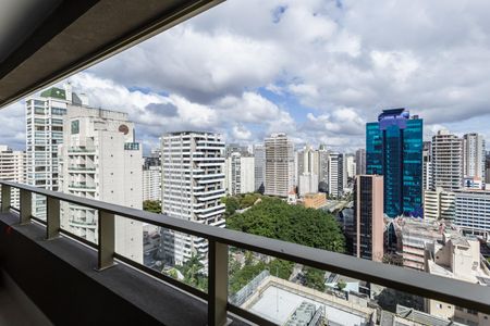 Vista de kitnet/studio para alugar com 1 quarto, 32m² em Indianópolis, São Paulo