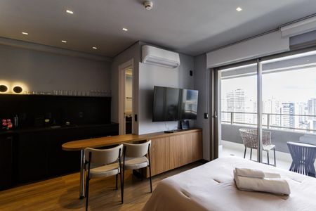 Studio de kitnet/studio para alugar com 1 quarto, 32m² em Indianópolis, São Paulo