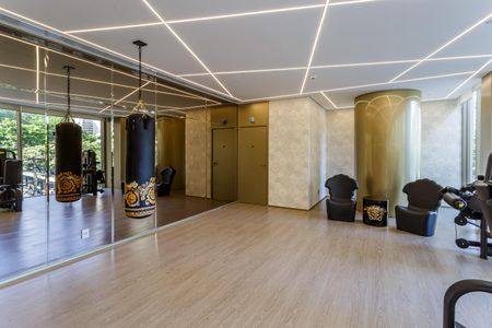 Área comum - Academia de kitnet/studio para alugar com 1 quarto, 32m² em Indianópolis, São Paulo