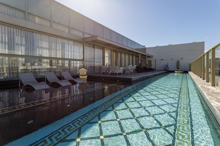 Área comum - Piscina de kitnet/studio para alugar com 1 quarto, 32m² em Indianópolis, São Paulo
