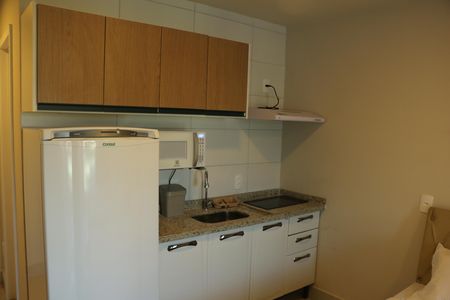Cozinha de kitnet/studio para alugar com 1 quarto, 22m² em Posse, Nova Iguaçu