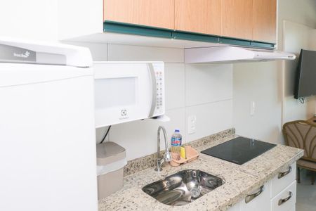 cozinha de apartamento para alugar com 1 quarto, 18m² em Posse, Nova Iguaçu