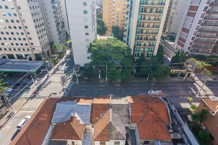 Vista da varanda de kitnet/studio para alugar com 1 quarto, 30m² em Jardim Paulista, São Paulo