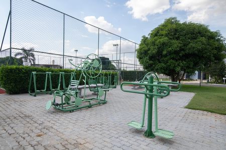 Área Comum - Ginástica ao Ar Livre de casa de condomínio para alugar com 3 quartos, 421m² em Jardim Santa Rita de Cassia, Hortolândia