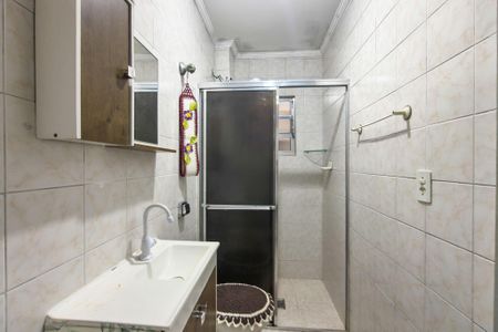 Banheiro de kitnet/studio para alugar com 0 quarto, 39m² em Guilhermina, Praia Grande