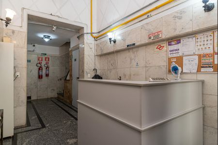 Área comum - Portaria de apartamento para alugar com 1 quarto, 39m² em Centro Histórico de São Paulo, São Paulo