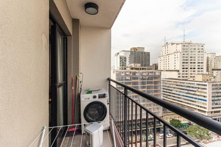 Varanda do Studio de kitnet/studio para alugar com 1 quarto, 25m² em Centro Histórico de São Paulo, São Paulo