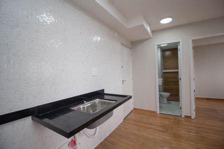 Cozinha de apartamento para alugar com 2 quartos, 32m² em Vila Palmeiras, São Paulo
