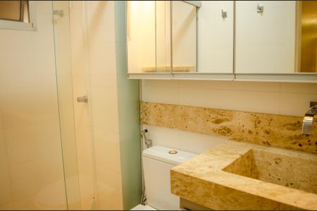Banheiro de apartamento à venda com 2 quartos, 55m² em Jardim Goiás, Goiânia