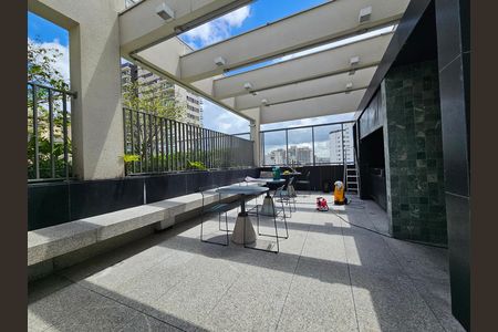 Área comum - Churrasqueira de kitnet/studio à venda com 1 quarto, 21m² em Campo Belo, São Paulo