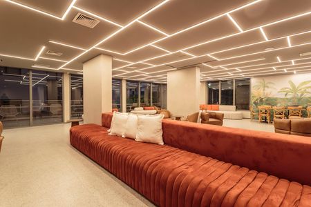 Studio para alugar com 27m², 1 quarto e sem vaga Studio para alugar com 27m², 1 quarto e sem vagaÁrea comum - Salão de festas
