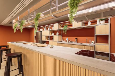 Studio para alugar com 27m², 1 quarto e sem vaga Studio para alugar com 27m², 1 quarto e sem vagaÁrea comum - Salão de festas
