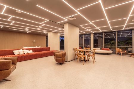 Studio para alugar com 27m², 1 quarto e sem vaga Studio para alugar com 27m², 1 quarto e sem vagaÁrea comum - Salão de festas
