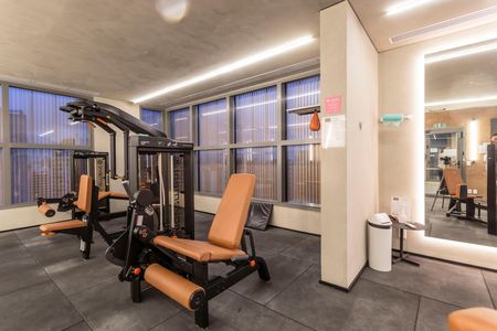 Studio para alugar com 27m², 1 quarto e sem vaga Studio para alugar com 27m², 1 quarto e sem vagaÁrea comum - Academia