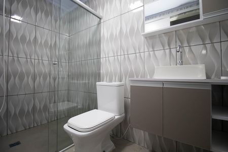 Casa para alugar com 260m², 5 quartos e 4 vagas Casa para alugar com 260m², 5 quartos e 4 vagasBanheiro da Suíte 3