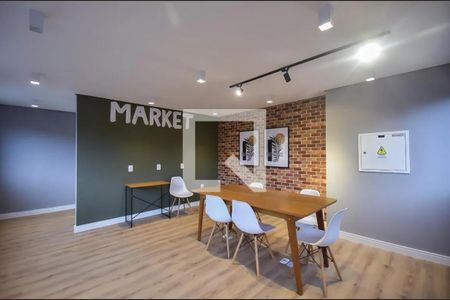 Sala de reunião de apartamento para alugar com 1 quarto, 20m² em Jardim Monte Kemel, São Paulo