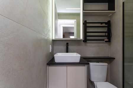 Banheiro Social de apartamento para alugar com 2 quartos, 35m² em Várzea da Barra Funda, São Paulo
