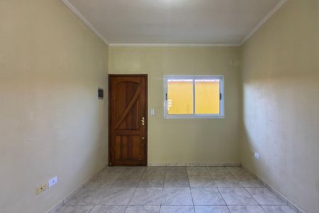 Sala de casa de condomínio para alugar com 1 quarto, 34m² em Nova Mirim, Praia Grande