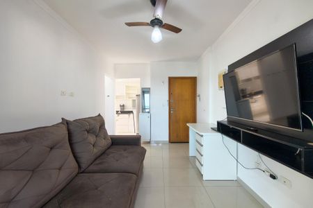 Sala de apartamento para alugar com 1 quarto, 59m² em Canto do Forte, Praia Grande