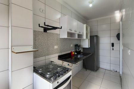 Cozinha de apartamento para alugar com 1 quarto, 59m² em Canto do Forte, Praia Grande