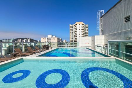 Área comum - Piscina de apartamento para alugar com 1 quarto, 59m² em Canto do Forte, Praia Grande