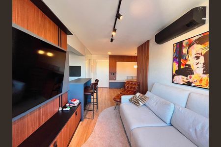 Sala de apartamento à venda com 1 quarto, 43m² em Chácara das Pedras, Porto Alegre