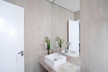 Banheiro da suíte 3 de casa à venda com 3 quartos, 135m² em Ouro Preto, Belo Horizonte