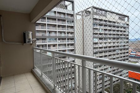 Varanda  de apartamento para alugar com 1 quarto, 49m² em Vila Matias, Santos