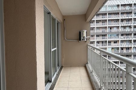 Varanda  de apartamento para alugar com 1 quarto, 49m² em Vila Matias, Santos