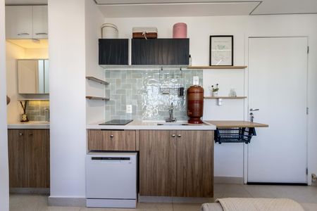 Cozinha de apartamento à venda com 1 quarto, 28m² em Lapa, São Paulo