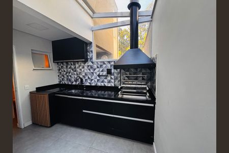 Casa de condomínio à venda com 85m², 2 quartos e 2 vagasÁrea da churrasqueira 