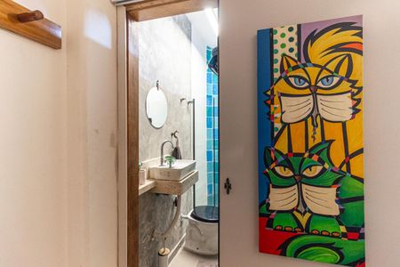 Banheiro de kitnet/studio para alugar com 1 quarto, 32m² em República, São Paulo