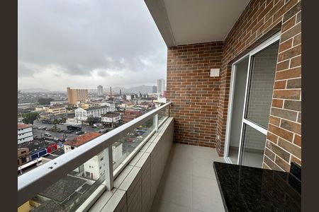 Varanda da Sala de apartamento para alugar com 2 quartos, 112m² em Parque Bitaru, São Vicente