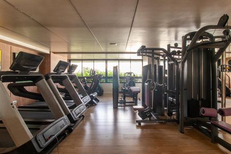 Área comum - Academia de apartamento para alugar com 1 quarto, 34m² em Centro, Curitiba