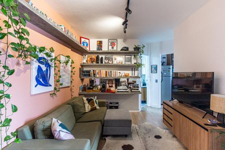 Sala de apartamento para alugar com 1 quarto, 38m² em Campos Elíseos, São Paulo