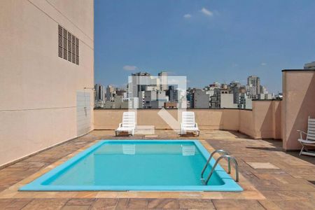 Piscina de apartamento para alugar com 1 quarto, 38m² em Campos Elíseos, São Paulo