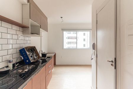 Cozinha de kitnet/studio para alugar com 1 quarto, 20m² em República, São Paulo