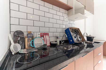 Cozinha de kitnet/studio para alugar com 1 quarto, 20m² em República, São Paulo