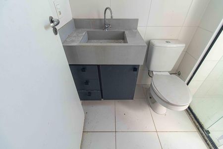 Banheiro da Suíte de apartamento para alugar com 1 quarto, 33m² em Jardim da Gloria, São Paulo
