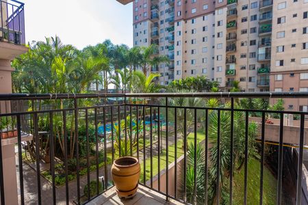 Varanda da sala  de apartamento à venda com 3 quartos, 64m² em Centro, Diadema