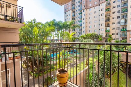 Varanda da sala  de apartamento à venda com 3 quartos, 64m² em Centro, Diadema