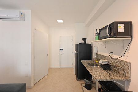 Cozinha de kitnet/studio para alugar com 1 quarto, 35m² em Vila Clementino, São Paulo