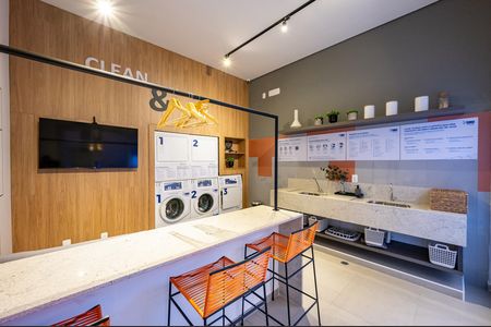 Lavanderia de kitnet/studio para alugar com 1 quarto, 35m² em Vila Clementino, São Paulo