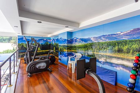 Área comum - Academia de apartamento para alugar com 4 quartos, 178m² em Vila Valparaíso, Santo André