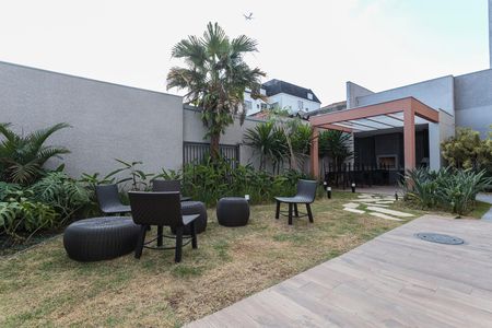 Área comum - Churrasqueira de apartamento para alugar com 1 quarto, 27m² em Moema, São Paulo