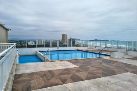 Área comum - Piscina de apartamento para alugar com 1 quarto, 45m² em Nova Mirim, Praia Grande